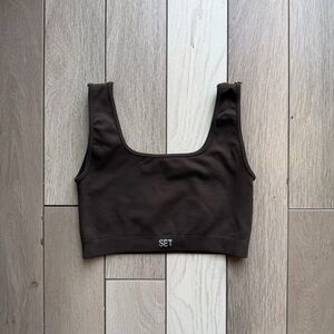SET Active Dark Brown Sports Bra